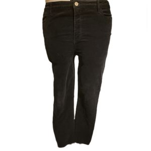 🔖🎄Talbots Stretch Corduroy Black Straight Leg Jeans Sz 16 High Waist